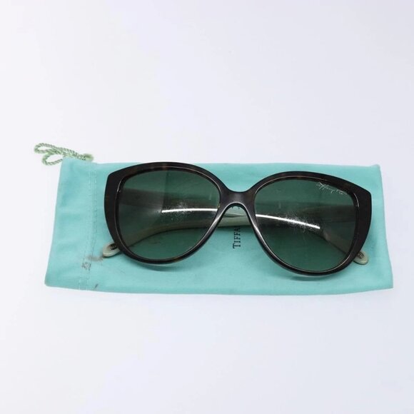 TIFFANY&Co. Sunglasses plastic Brown Auth - Picture 1 of 14